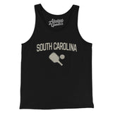 South Carolina Pickleball Men/Unisex Tank Top-Black-Allegiant Goods Co. Vintage Sports Apparel