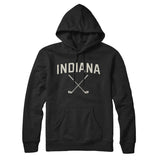 Indiana Golf Hoodie-Black-Allegiant Goods Co. Vintage Sports Apparel