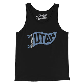 Utah Pennant Men/Unisex Tank Top-Allegiant Goods Co. Vintage Sports Apparel