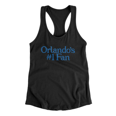 Orlando's Number 1 Fan Women's Racerback Tank-Allegiant Goods Co. Vintage Sports Apparel
