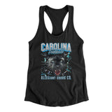 Carolina Football Throwback Mascot Women's Racerback Tank-Allegiant Goods Co. Vintage Sports Apparel