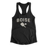 Boise Pickleball Women's Racerback Tank-Black-Allegiant Goods Co. Vintage Sports Apparel