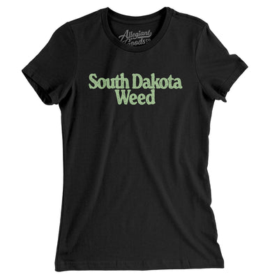 South Dakota Weed Women's T-Shirt-Black-Allegiant Goods Co. Vintage Sports Apparel