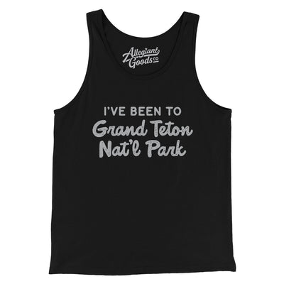 I've Been To Grand Teton National Park Men/Unisex Tank Top-Black-Allegiant Goods Co. Vintage Sports Apparel