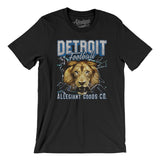 Detroit Football Throwback Mascot Men/Unisex T-Shirt-Allegiant Goods Co. Vintage Sports Apparel