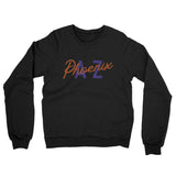 Phoenix Az Overprinted Midweight French Terry Crewneck Sweatshirt-Allegiant Goods Co. Vintage Sports Apparel
