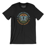 Telluride Colorado Retro Badge Men/Unisex T-Shirt-Black-Allegiant Goods Co. Vintage Sports Apparel