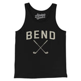 Bend Golf Men/Unisex Tank Top-Black-Allegiant Goods Co. Vintage Sports Apparel