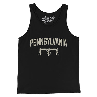 Pennsylvania Cycling Men/Unisex Tank Top-Black-Allegiant Goods Co. Vintage Sports Apparel
