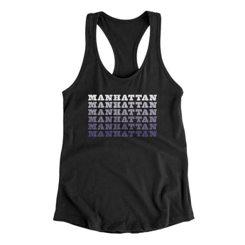 Manhattan Repeat Women's Racerback Tank-Allegiant Goods Co. Vintage Sports Apparel