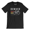 Denver Cycling Men/Unisex T-Shirt-Black-Allegiant Goods Co. Vintage Sports Apparel