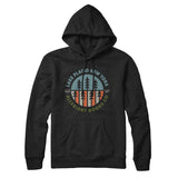 Lake Placid New York Retro Badge Hoodie-Black-Allegiant Goods Co. Vintage Sports Apparel