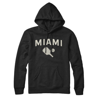 Miami Pickleball Hoodie-Black-Allegiant Goods Co. Vintage Sports Apparel
