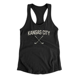 Kansas City Golf Women's Racerback Tank-Black-Allegiant Goods Co. Vintage Sports Apparel