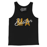 Boston Ma Overprint Overprinted Men/Unisex Tank Top-Allegiant Goods Co. Vintage Sports Apparel