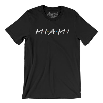 Miami Friends Men/Unisex T-Shirt-Black-Allegiant Goods Co. Vintage Sports Apparel
