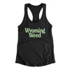 Wyoming Weed Women's Racerback Tank-Black-Allegiant Goods Co. Vintage Sports Apparel
