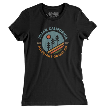 Julian California Retro Badge Women's T-Shirt-Allegiant Goods Co. Vintage Sports Apparel