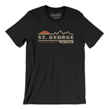 St. George Mountain Sunset Men/Unisex T-Shirt-Black-Allegiant Goods Co. Vintage Sports Apparel