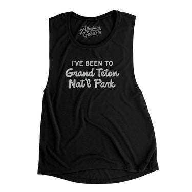 I've Been To Grand Teton National Park Women's Flowey Scoopneck Muscle Tank-Allegiant Goods Co. Vintage Sports Apparel