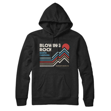 Blowing Rock North Carolina Hoodie-Black-Allegiant Goods Co. Vintage Sports Apparel