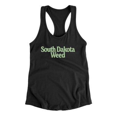 South Dakota Weed Women's Racerback Tank-Allegiant Goods Co. Vintage Sports Apparel