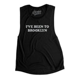 I've Been To Brooklyn Women's Flowey Scoopneck Muscle Tank-Black-Allegiant Goods Co. Vintage Sports Apparel