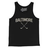 Baltimore Golf Men/Unisex Tank Top-Black-Allegiant Goods Co. Vintage Sports Apparel