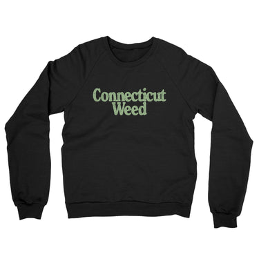 Connecticut Weed Midweight French Terry Crewneck Sweatshirt-Allegiant Goods Co. Vintage Sports Apparel