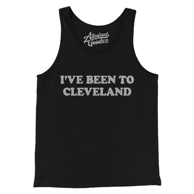 I've Been To Cleveland Men/Unisex Tank Top-Black-Allegiant Goods Co. Vintage Sports Apparel