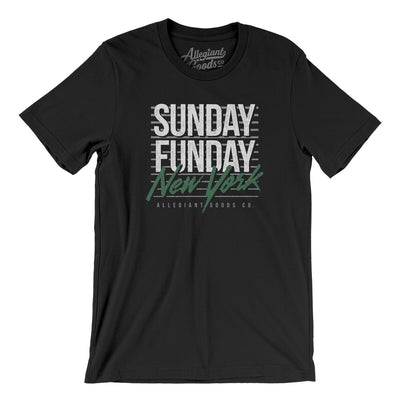 Sunday Funday New York Men/Unisex T-Shirt-Black-Allegiant Goods Co. Vintage Sports Apparel