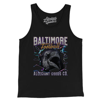 Baltimore Football Throwback Mascot Men/Unisex Tank Top-Allegiant Goods Co. Vintage Sports Apparel