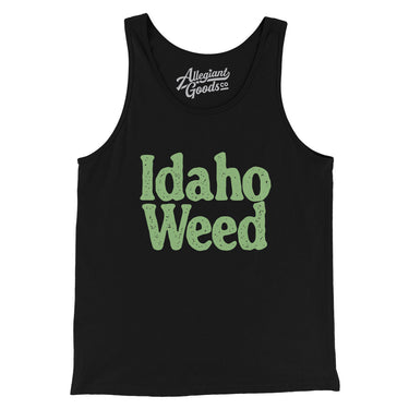 Idaho Weed Men/Unisex Tank Top-Black-Allegiant Goods Co. Vintage Sports Apparel
