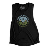 Wisdom Montana Retro Badge Women's Flowey Scoopneck Muscle Tank-Allegiant Goods Co. Vintage Sports Apparel