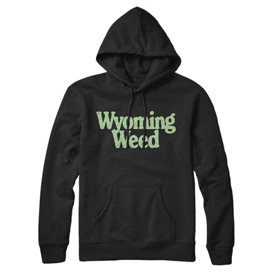 Wyoming Weed Hoodie-Black-Allegiant Goods Co. Vintage Sports Apparel
