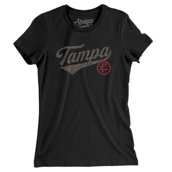 Tampa Vintage Script Women's T-Shirt-Allegiant Goods Co. Vintage Sports Apparel