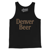 Denver Beer Men/Unisex Tank Top-Black-Allegiant Goods Co. Vintage Sports Apparel