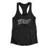 Las Vegas Pennant Women's Racerback Tank-Black-Allegiant Goods Co. Vintage Sports Apparel