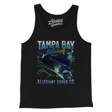 Tampa Bay Baseball Throwback Mascot Men/Unisex Tank Top-Allegiant Goods Co. Vintage Sports Apparel