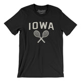 Iowa Tennis Men/Unisex T-Shirt-Black-Allegiant Goods Co. Vintage Sports Apparel