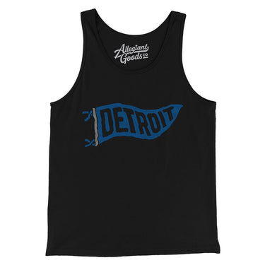 Detroit Pennant Men/Unisex Tank Top-Allegiant Goods Co. Vintage Sports Apparel