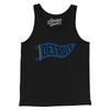 Detroit Pennant Men/Unisex Tank Top-Black-Allegiant Goods Co. Vintage Sports Apparel