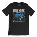 New York Football Throwback Mascot Men/Unisex T-Shirt-Allegiant Goods Co. Vintage Sports Apparel
