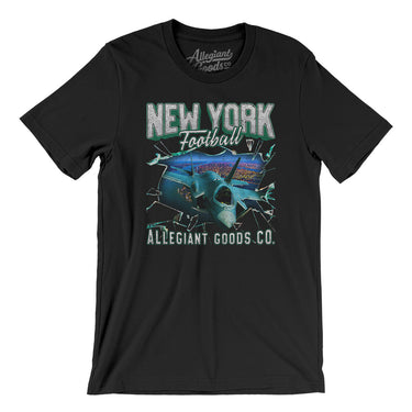 New York Football Throwback Mascot Men/Unisex T-Shirt-Allegiant Goods Co. Vintage Sports Apparel