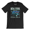 New York Football Throwback Mascot Men/Unisex T-Shirt-Black-Allegiant Goods Co. Vintage Sports Apparel