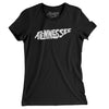 Tennessee State Shape Text Women's T-Shirt-Black-Allegiant Goods Co. Vintage Sports Apparel