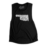 Oklahoma State Shape Text Women's Flowey Scoopneck Muscle Tank-Allegiant Goods Co. Vintage Sports Apparel
