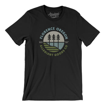 Florence Oregon Retro Badge Men/Unisex T-Shirt-Allegiant Goods Co. Vintage Sports Apparel