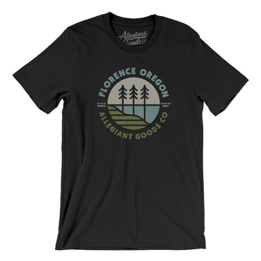 Florence Oregon Retro Badge Men/Unisex T-Shirt-Allegiant Goods Co. Vintage Sports Apparel