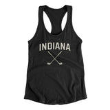 Indiana Golf Women's Racerback Tank-Black-Allegiant Goods Co. Vintage Sports Apparel
